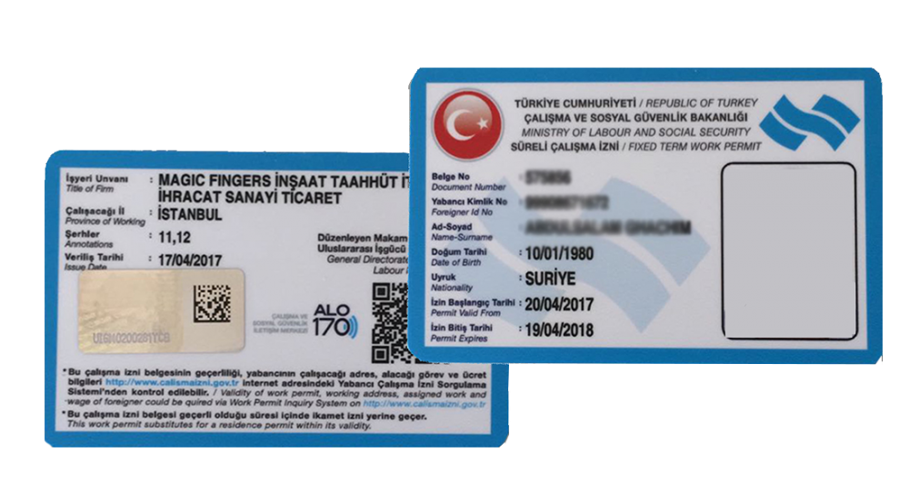 Work residence permit in Turkey